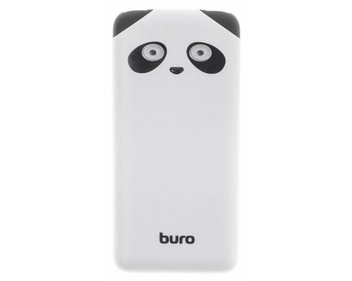 Мобильный аккумулятор Buro RA-10000PD-WT Panda Li-Pol 10000mAh 2.1A+1A белый 2xUSB