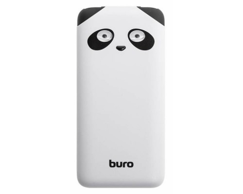 Мобильный аккумулятор Buro RA-10000PD-WT Panda Li-Pol 10000mAh 2.1A+1A белый 2xUSB