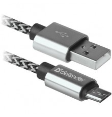 Кабель USB 2.0 A--micro-B 1.0м Defender USB08-03T PRO 87803 белый                                                                                                                                                                                         