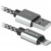 Кабель USB 2.0 A--Lightning 1.0м Defender ACH01-03T PRO 87809 белый