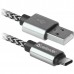 Кабель USB 2.0 A--USB 3.1 (Type-C) 1.0m Defender USB09-03T PRO 87815 белый