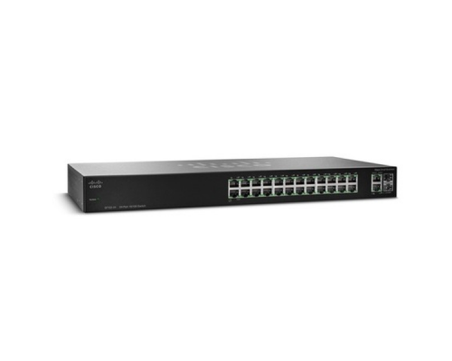 SF112-24-EU Коммутатор SF112-24 24-Port 10/100 Switch with Gigabit Uplinks