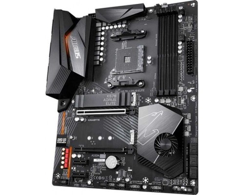 Материнская плата GigaByte X570 AORUS ELITE SAM4 AMD X570 2xPCI-E HDMI GbLAN SATA  ATX 4DDR4 (RTL)