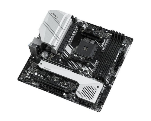 Материнская плата ASROCK X570M PRO4, Socket AM4, AMD X570, 4xDDR4-3200, HDMI+DP, 2xPCI-Ex16, 1xPCI-Ex1, 8xSATA3(RAID 0/1/10), 3xM.2, 8 Ch Audio, GLan, (0+4)xUSB2.0, (7+2)xUSB3.2, (1+0)xUSB3.2 Type-C™, 1xPS/2, mATX, RTL