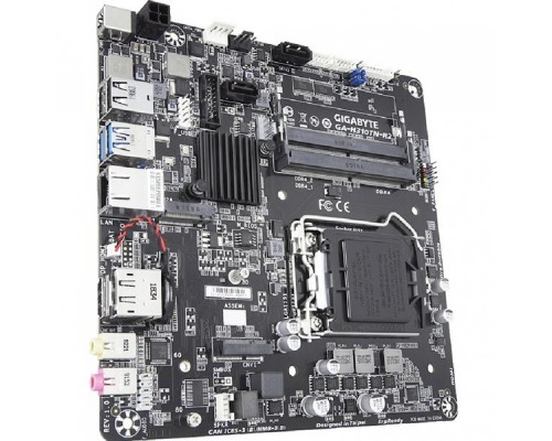 Материнская плата GIGABYTE GA-H310TN-R2, Socket 1151, Intel®H310, 2xDDR4-2666 SO-DIMM, HDMI+DP, 2xSATA3, 2xM.2, 6 Ch Audio, GLan, (2+2)xUSB2.0, (2+2)xUSB3.1, Thin Mini-ITX, RTL