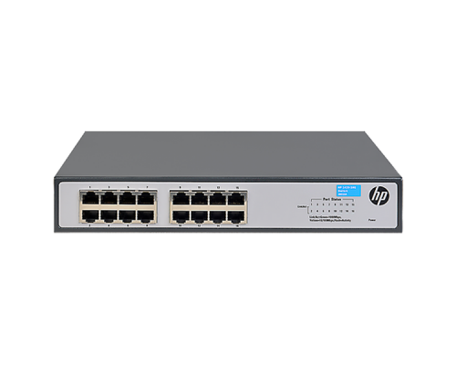 Сетевой коммутатор HPE 1420-16G Switch (Unmanaged, 16*10/100/1000, QoS, fanless, 19'')