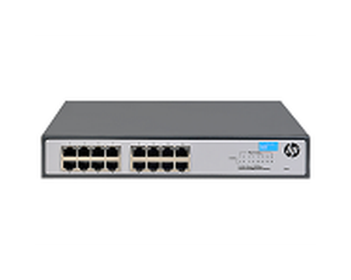 Сетевой коммутатор HPE 1420-16G Switch (Unmanaged, 16*10/100/1000, QoS, fanless, 19'')