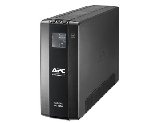 Источник бесперебойного питания APC Back-UPS Pro BR 1300VA/780W, 8xC13 Outlets(2 Surge & 6 batt.), AVR, LCD, Data/DSL protrct, 10/100 Base-T, USB, PCh, user repl. batt., 2 y warr.