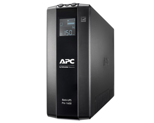 Источник бесперебойного питания APC Back-UPS Pro BR 1600VA/960W, 8xC13 Outlets(2 Surge & 6 batt.), AVR, LCD, Data/DSL protrct, 10/100 Base-T, USB, PCh, user repl. batt., 2 y warr.