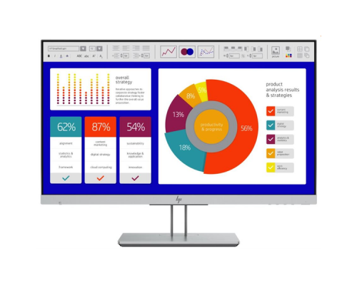 Монитор HP EliteDisplay E243p LED 23,8 Monitor 1920x1080, 16:9, IPS, 260 cd/m2, 1000:1, 5ms, 178°/178°, VGA, HDMI, DisplayPort, USB 3.0x2, sure view privacy screen, height, tilt, swivel, pivot, Black&Silver