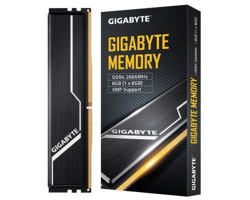 Модуль памяти 8GB Gigabyte DDR4 2666 DIMM Black Gaming Memory GP-GR26C16S8K1HU408 Non-ECC, CL16, 1.2V, XMP 2.0, RTL (804909)