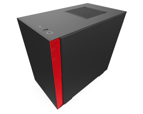 Корпуса NZXT H210  CA-H210B-BR Mini ITX Black/Red Chassis with 2x 120mmAer F Case Fans