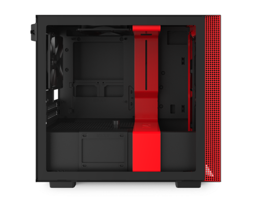 Корпуса NZXT H210  CA-H210B-BR Mini ITX Black/Red Chassis with 2x 120mmAer F Case Fans