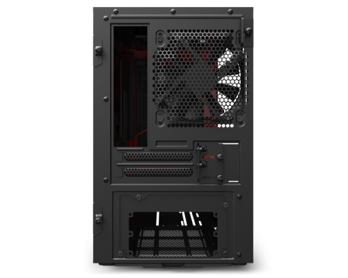 Корпуса NZXT H210  CA-H210B-BR Mini ITX Black/Red Chassis with 2x 120mmAer F Case Fans