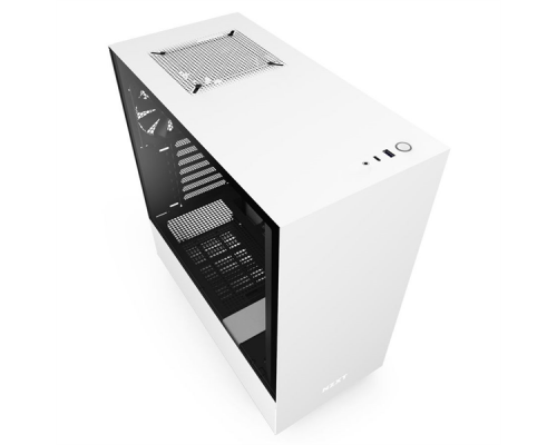 Корпуса NZXT H510  CA-H510B-W1 Compact Mid Tower White/Black Chassis with2x 120mm Aer F Case Fans