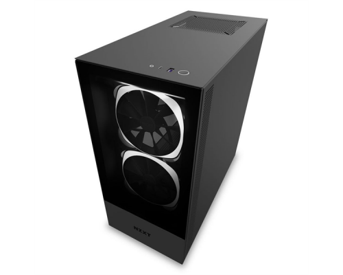 Корпус H510 Elite Compact  CA-H510E-B1 Mid Tower Matte Black Chassiswith Smart Device 2, 2x 140mm Aer RGB Case Fans, 1x LED Strips