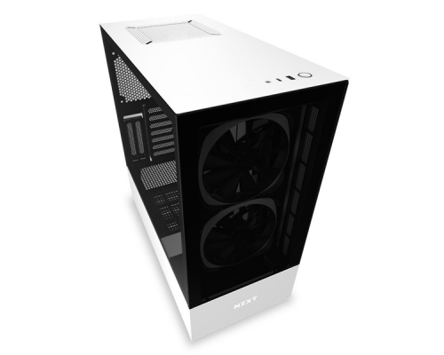 Корпус H510 Elite Compact  CA-H510E-W1 Mid Tower Matte White Chassiswith Smart Device 2, 2x 140mm Aer RGB Case Fans, 1x LED Strips