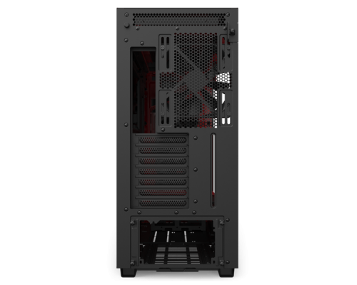 Корпуса NZXT H710  CA-H710B-BR Mid Tower Black/Red Chassis with 3x120,1x140mm Aer F Case Fans