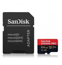 Карта памяти MICRO SDXC 64GB UHS-I W/A SDSQXCY-064G-GN6MA SANDISK                                                                                                                                                                                         