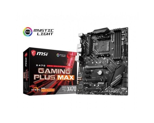 Материнская плата AMD X470 SAM4 ATX X470 GAMING PLUS MAX MSI