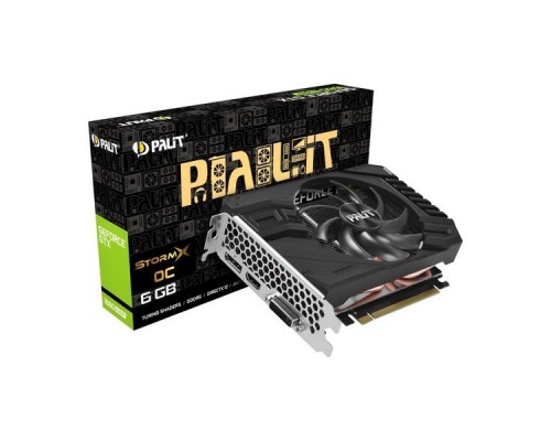 Видеокарта Palit PCIE16 GTX1660 SUPER 6GB GTX 1660 SUPER STORMX OC 6G