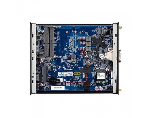 Платформа системного блока с ЦПУ DS10U Intel Celeron J4205U Fanless Support 1080P FHD /2xHDMI+DP/2xDDR4L 2400 Mhz SODIMM Max 32GB/ GLan, 802.11 b/g/n WLAN /2xCOM/SD card reader, 65W adapter, VESA  RTL