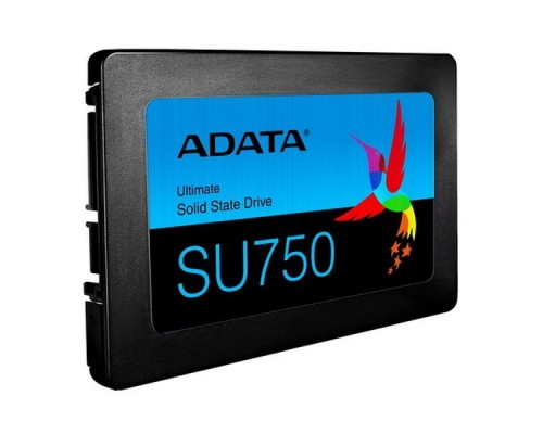 Жесткий диск SSD ADATA SU750 256Гб Наличие SATA 3.0 3D NAND Скорость записи 520 Мб/сек. Скорость чтения 550 Мб/сек. 2,5