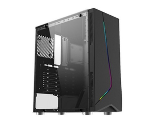 Корпуса Xigmatek Eros EN43378 ATX, USB3.0x1+USB2.0x1, Rainbow LED FrontPanel, Left Tempered Glass, Rear SYNC XCR120 Fan