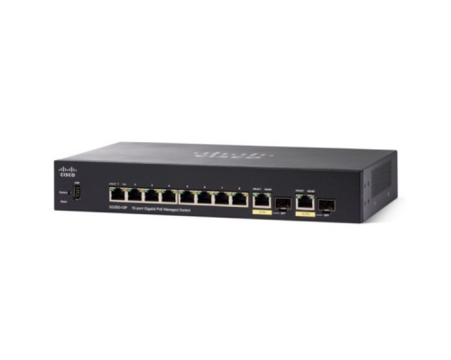 SG350-10-K9-EU Коммутатор 10-портовый Cisco SG350-10 10-port Gigabit Managed Switch