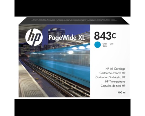 Картридж HP 843C с голубыми чернилами 400 мл для PageWide XL 5000/4x000
