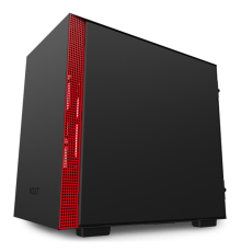 Корпус NZXT CA-H210I-BR H210i Mini ITX Black/Red Chassis with Smart Device 2, 2x120mm Aer F Case Fans, 1xLED Strip                                                                                                                                        