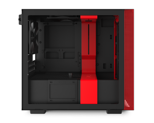 Корпус NZXT CA-H210I-BR H210i Mini ITX Black/Red Chassis with Smart Device 2, 2x120mm Aer F Case Fans, 1xLED Strip