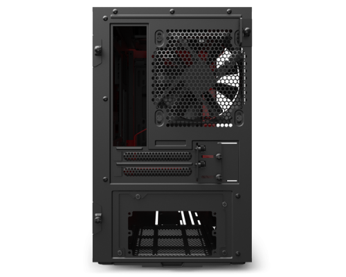 Корпус NZXT CA-H210I-BR H210i Mini ITX Black/Red Chassis with Smart Device 2, 2x120mm Aer F Case Fans, 1xLED Strip