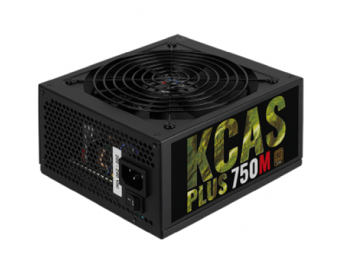 Блок питания Aerocool 750W Retail KCAS PLUS 750M, 80 PLUS Bronze, ATX v2.4, модульный, fan 14cm, 4x PCI-E [6+2-Pin], 7x SATA, 4x MOLEX