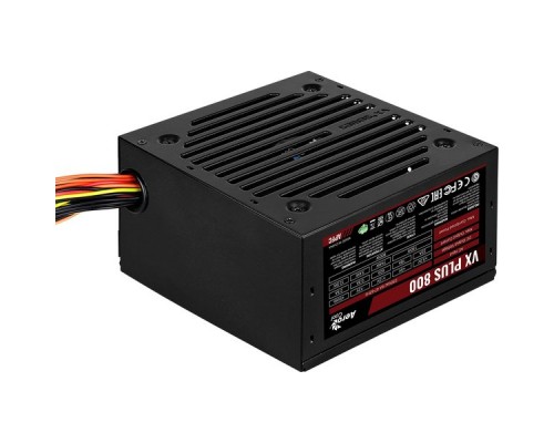 Блок питания Aerocool 800W Retail VX PLUS 800, ATX v2.3, A.PFC, fan 12cm, 4x PCI-E [6+2-Pin], 6x SATA, 4x MOLEX, 1x FDD