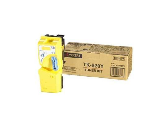 Тонер KYOCERA TK-820Y 7 000 стр. Yellow FS-C8100DN