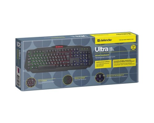 Клавиатура USB ULTRA HB-330L RU 45330 DEFENDER