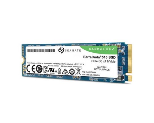 Жесткий диск SSD M.2 2280 256GB Seagate BarraCuda 510 Client SSD ZP256CM30041 PCIe Gen3x4 with NVMe, 3100/1050, IOPS 180/260K, MTBF 1.8M, 3D TLC, 160TBW, NVMe 1.3, RTL  (016612)