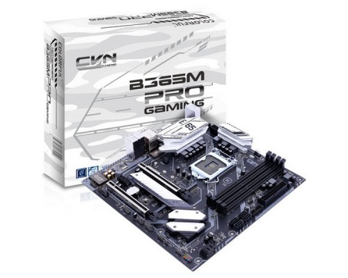 Материнская плата CVN B365M GAMING PRO V20, Socket 1151, Intel®B365, 4xDDR4-2666, DVI-D+HDMI, 2xPCI-Ex16, 1xPCI-Ex1, 6xSATA3, 2xM.2, 8Ch Audio, 1xGLan, (2+4)xUSB2.0, (3+2)xUSB3.1, 1xUSB3.1 Type-C™, 1xPS/2, mATX, RTL,