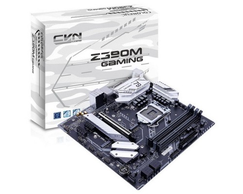 Материнская плата CVN Z390M GAMING V20, Socket 1151, Intel®Z390, 4xDDR4-2666, DVI-D+HDMI, 1xPCI-Ex16, 2xPCI-Ex1, 5xSATA3, 2xM.2, 8Ch Audio, 1xGLan, (2+4)xUSB2.0, (3+2)xUSB3.1, 1xUSB3.1 Type-C™, 1xPS/2, mATX, RTL,