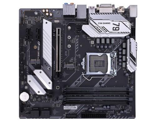 Материнская плата CVN Z390M GAMING V20, Socket 1151, Intel®Z390, 4xDDR4-2666, DVI-D+HDMI, 1xPCI-Ex16, 2xPCI-Ex1, 5xSATA3, 2xM.2, 8Ch Audio, 1xGLan, (2+4)xUSB2.0, (3+2)xUSB3.1, 1xUSB3.1 Type-C™, 1xPS/2, mATX, RTL,