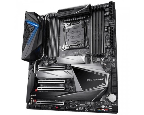 Материнская плата GIGABYTE X299X DESIGNARE 10G, Socket 2066, Intel®X299, 8xDDR4-2933, 4xPCI-Ex16, 2xDP(In), 8xSATA3 (RAID 0/1/5/10), 3xM.2, 8 Ch Audio, 2x10GbLan, Wi-Fi, (0+2)xUSB2.0, (4+4)xUSB3.2, (2+1)xUSB3.2 Type-C™, ATX, RTL