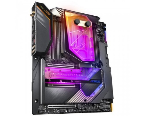 Материнская плата X299X AORUS XTREME WATERFORCE, Socket 2066, Intel®X299, 8xDDR4-2933, 3xPCI-Ex16, 2xDP(In), 8xSATA3,(RAID 0/1/5/10) 2xM.2, 8 Ch Audio, 1xGLan, 1x10GbLan, Wi-Fi, (2+6)xUSB2.0, (4+4)xUSB3.2, (2+2)xUSB3.2 Type-C™, ATX, RTL