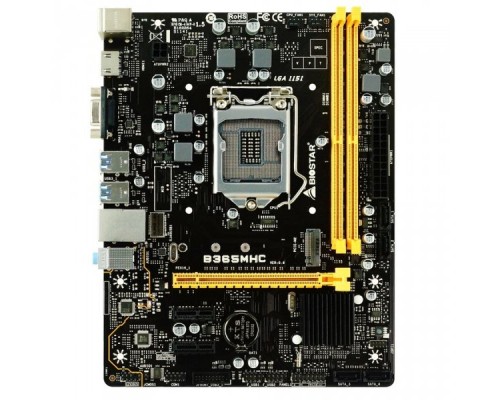 Материнская плата B365MHC, Socket 1151, Intel®B365, 2xDDR4-2666, D-SUB+HDMI, 1xPCI-Ex16, 2xPCI-Ex1, 4xSATA3, 1xM.2, 8 Ch Audio, GLan, (2+4)xUSB2.0, (4+2)xUSB3.1, 2xPS/2, mATX, RTL