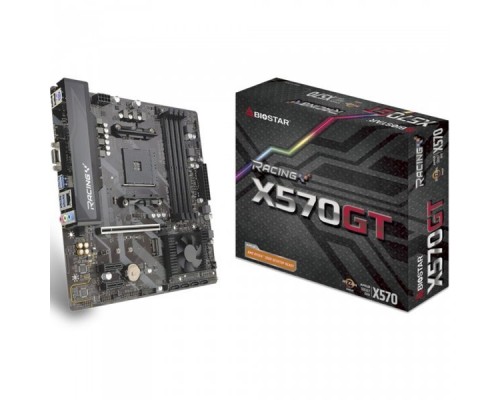 Материнская плата Biostar X570GT, Socket AM4, AMD X570, 4xDDR4-2667, D-SUB+HDMI, 1xPCI-Ex16, 2xPCI-Ex1, 6xSATA3(RAID 0/1/10), 1xM.2, 8 Ch Audio, GLan, (2+4)xUSB2.0, (4+2)xUSB3.1, 1xPS/2, ATX, RTL,