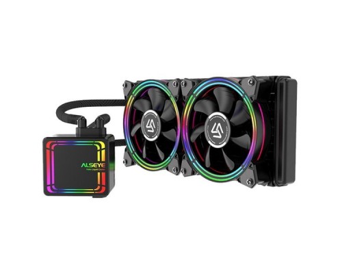 Жидкостная система охлаждения H240 TDP 180W (при T воздуха 45 С)Universal Platfrom PWM Single 5colors+ LED fan RTL