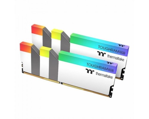 Модуль памяти 16GB Thermaltake DDR4 3200 DIMM TOUGHRAM RGB White Gaming Memory R022D408GX2-3200C16A Non-ECC, CL16, 1.35V, Heat Shield, XMP 2.0, Kit (2x8GB), RTL (523974)