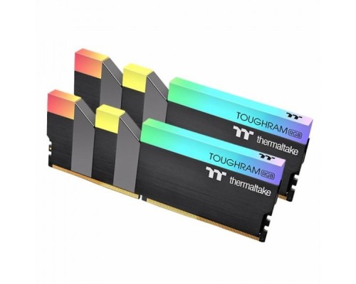 Модуль памяти 16GB Thermaltake DDR4 3000 DIMM TOUGHRAM RGB Black Gaming Memory R009D408GX2-3000C16B Non-ECC, CL16, 1.35V, Heat Shield, XMP 2.0, Kit (2x8GB), RTL (522052)
