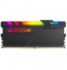 Память DDR4 16GB GeIL DDR4 3200 DIMM EVO X II Black RGB Gaming Memory GEXSB416GB3200C16ASC Non-ECC, CL16, 1.35V, Heat Shield, XMP 2.0, ASUS AURA, Gigabyte Fusion, MSI Mystic Light, ASRock Polychrome, RTL                                               