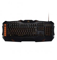 Клавиатура игровая мембранная Fobos CANYON CND-SKB3-RU : 118 клавиш, 5 макро-клавиш ,8 мультимедийных клавиш, «огненная» подсветка, черная                                                                                                                
